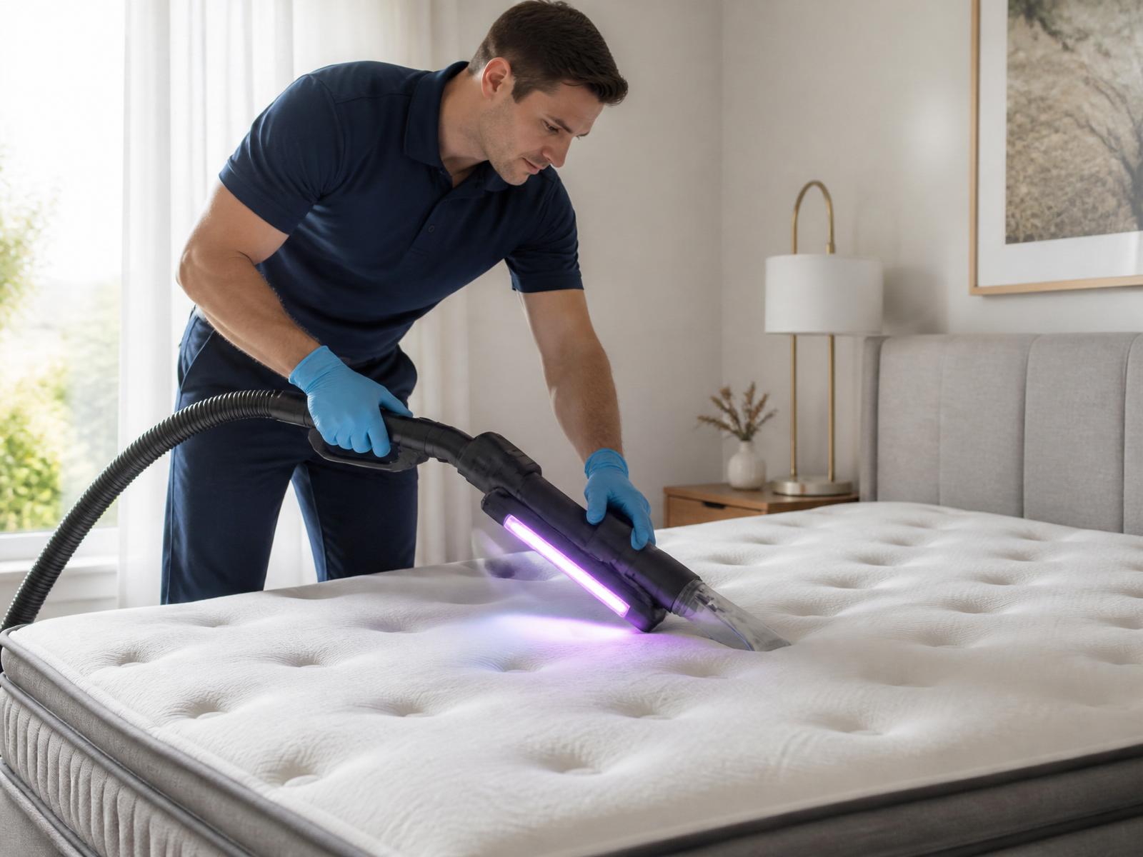 Higienização de colchão com equipamento UV em Curitiba